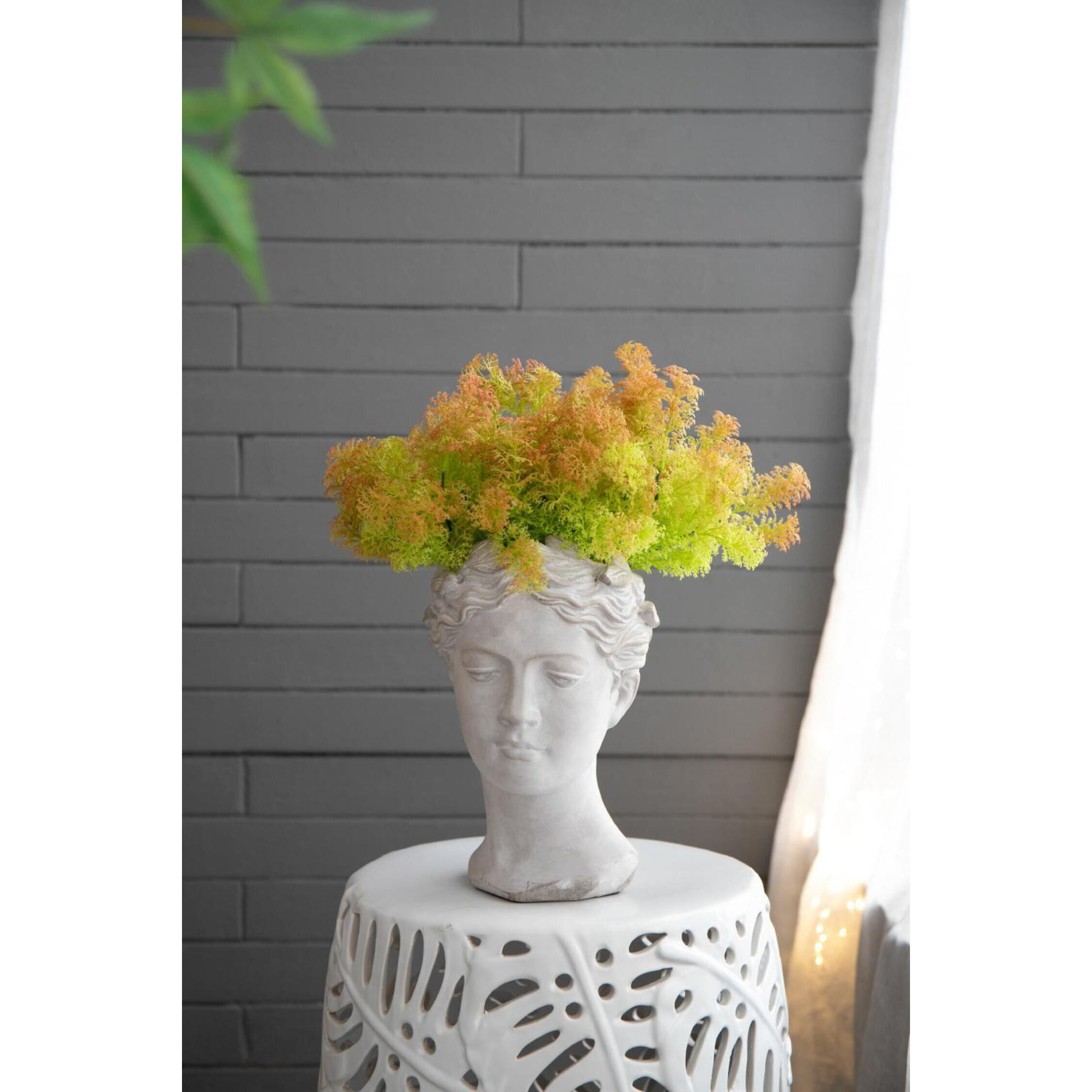 Visage White Wash Outdoor Vase