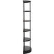 Spago Matte Black Bookcase