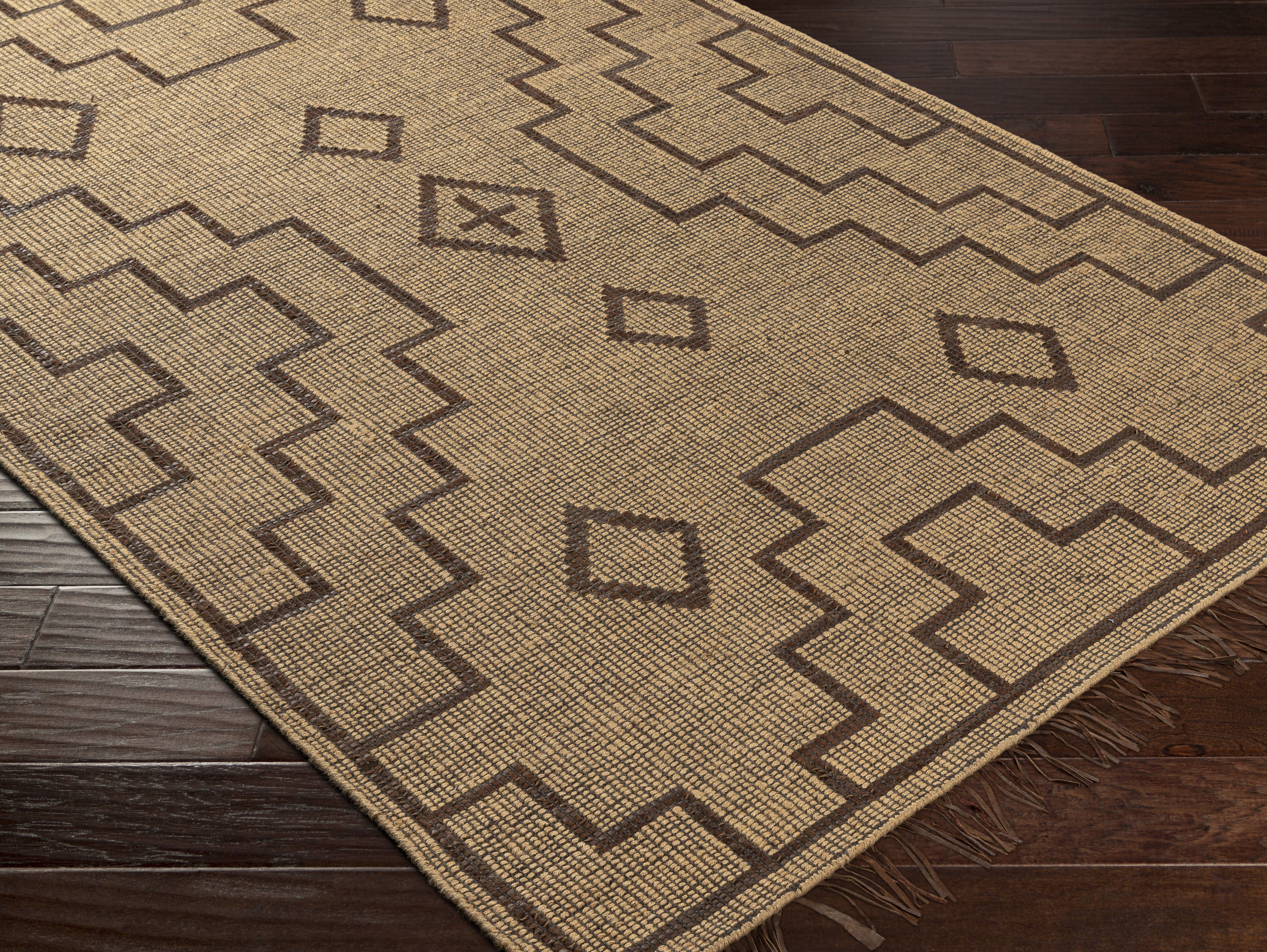 Touareg 180 X 144 inch Tan Rug, Rectangle