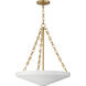 Artemis 4 Light 19.75 inch Natural Aged Brass Entry Foyer Pendant Ceiling Light