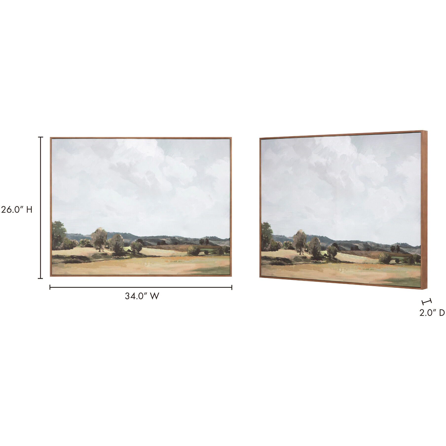 Vast Country 34 X 26 inch Painting