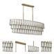 Museo Island Light Ceiling Light in Satin Brass