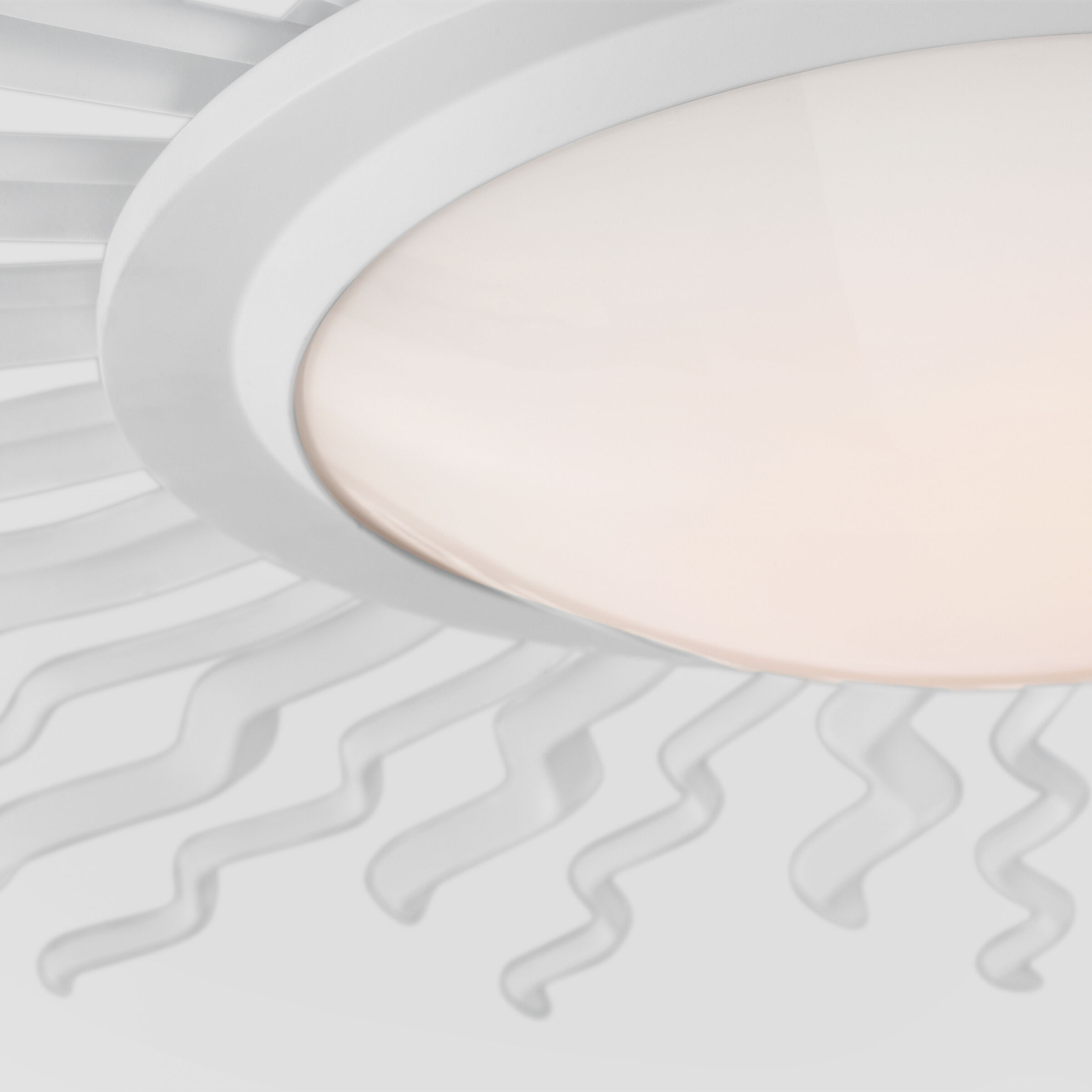 Suzanne Kasler Re LED 30.5 inch Matte White Semi-Flush Mount Ceiling Light