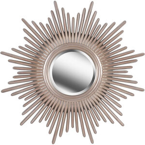 Reyes 36 inch Antique Silver With Warm Highlights Wall Mirror
