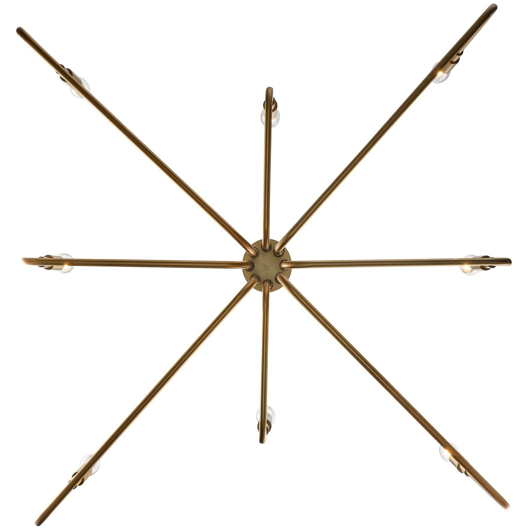 Charlotte 8 Light 36 inch Antique Gold Chandelier Ceiling Light