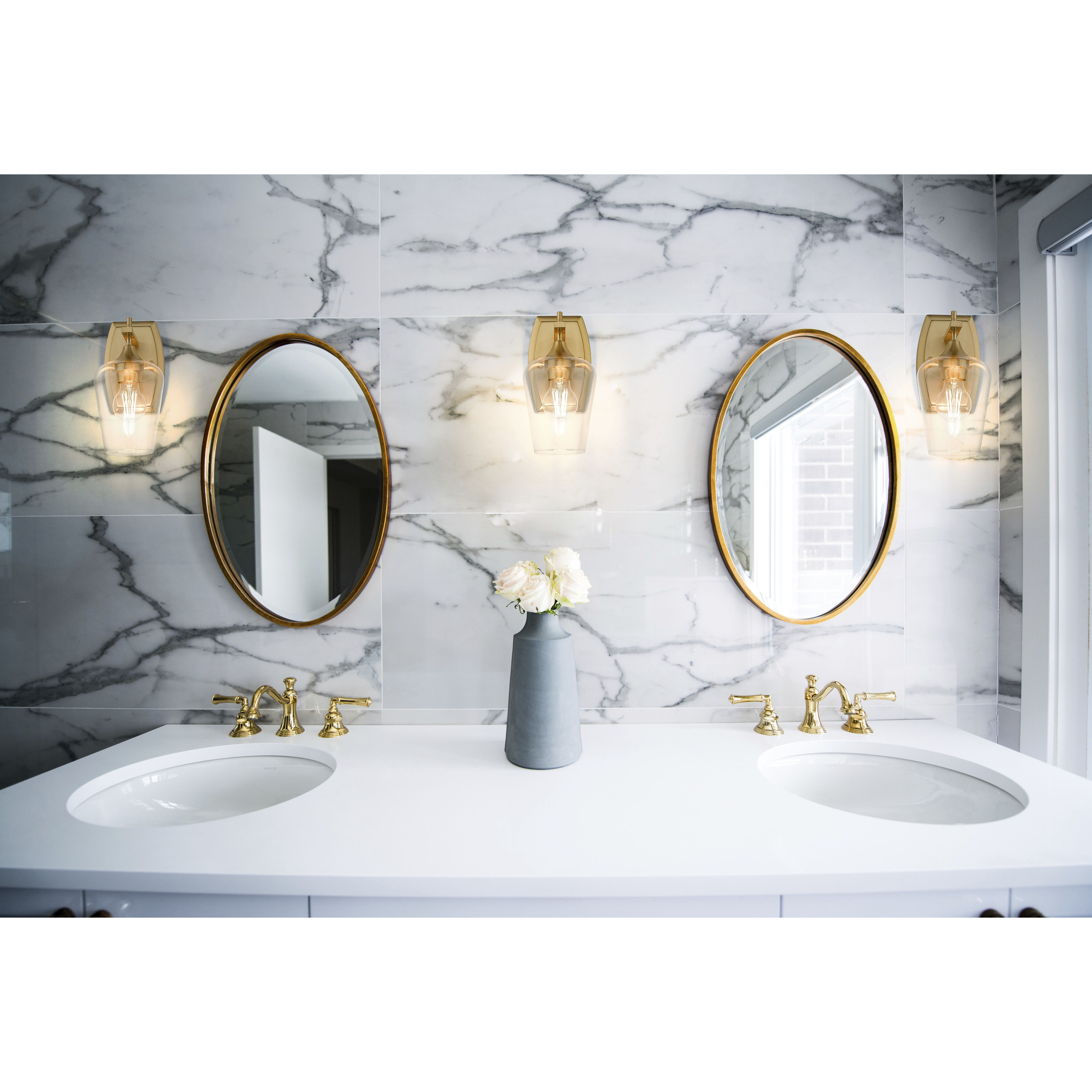 Joliet 1 Light 5 inch Burnished Brass Wall Sconce Wall Light