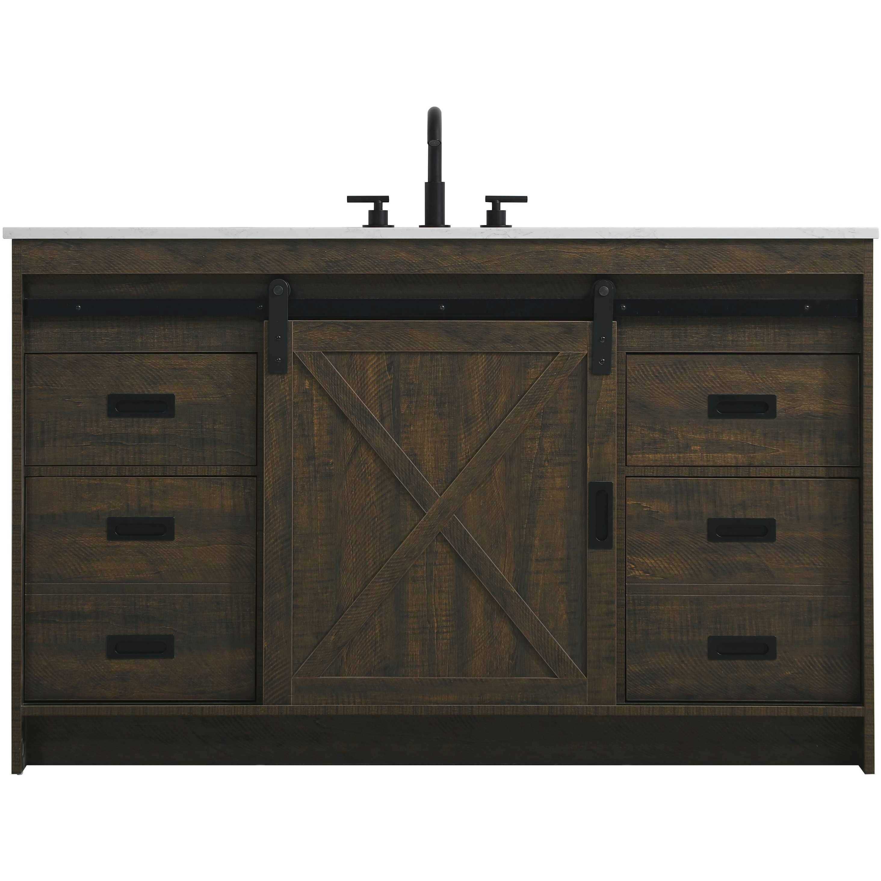 Austin 54 X 34 inch Expresso Bathroom Vanity Cabinet