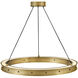 Althea LED 26 inch Lacquered Brass Chandelier Ceiling Light