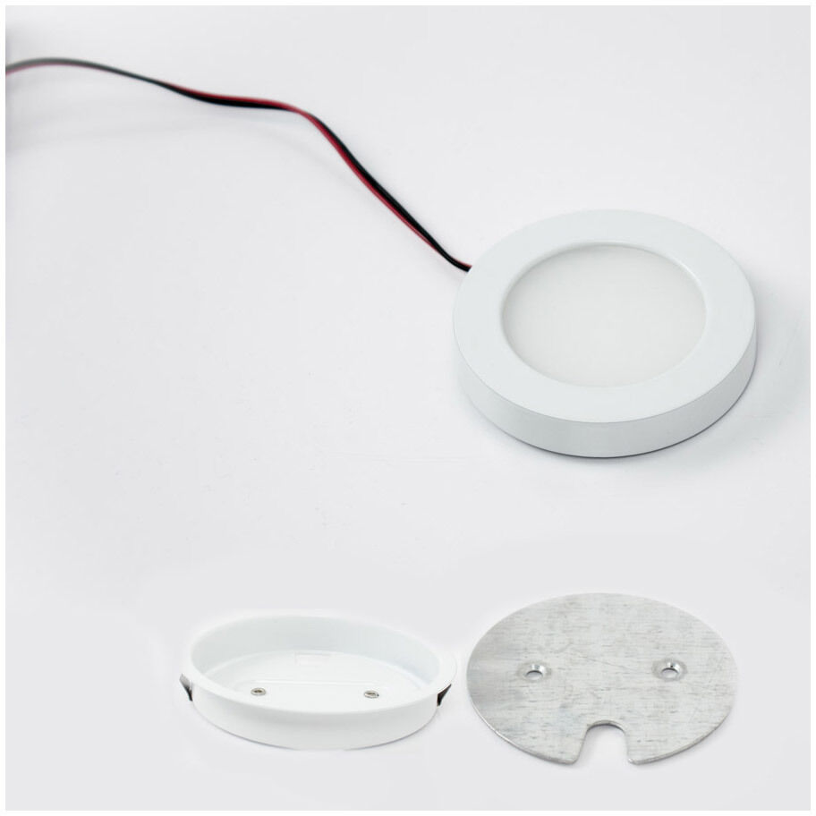 LED Button Light 24 LED 3 inch White Puck Light in 3000K