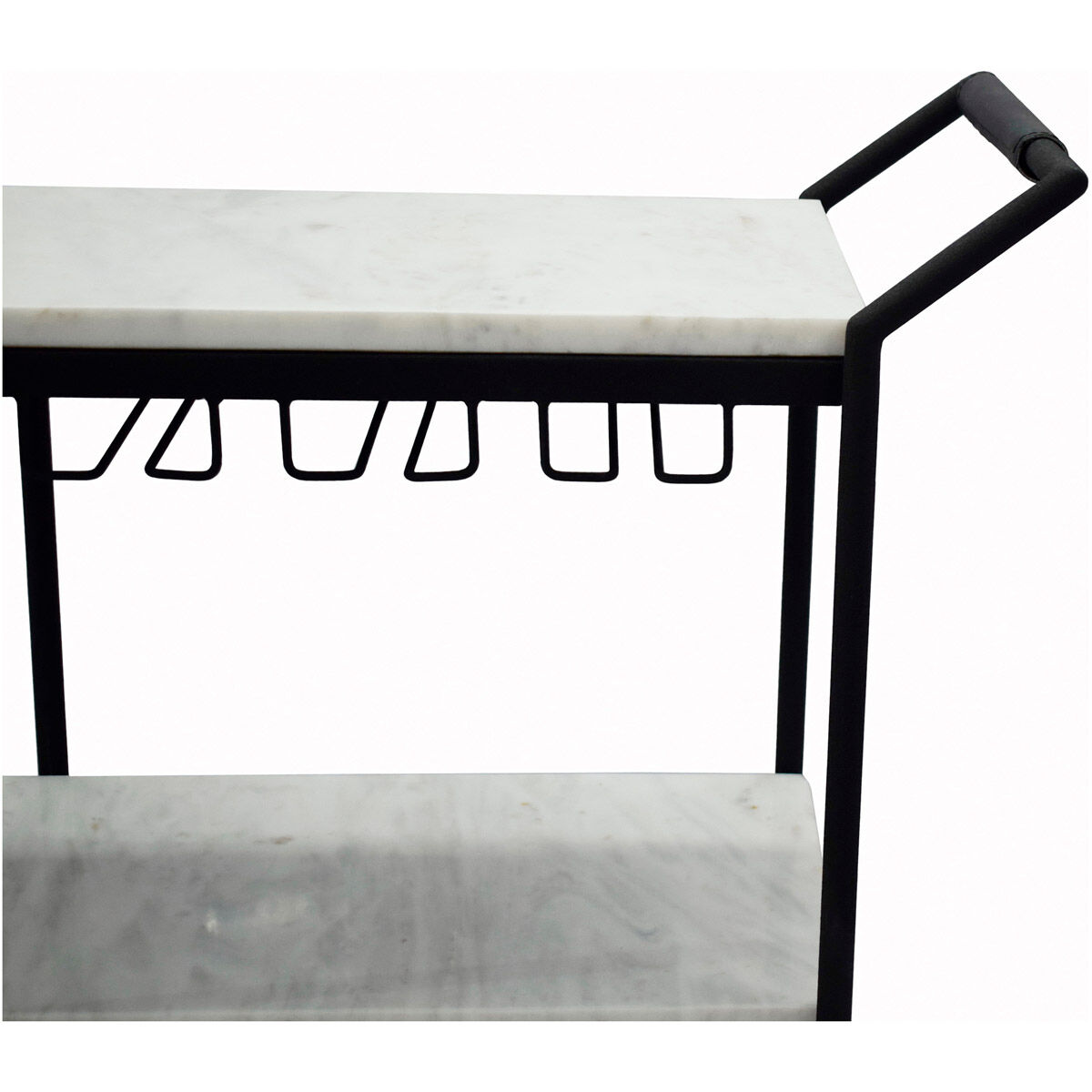 After Hours White Bar Cart