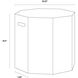 Ollo 18.25 X 18 inch Grey Outdoor End Table
