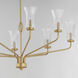 Camelot 8 Light 42 inch Natural Aged Brass Chandelier Ceiling Light