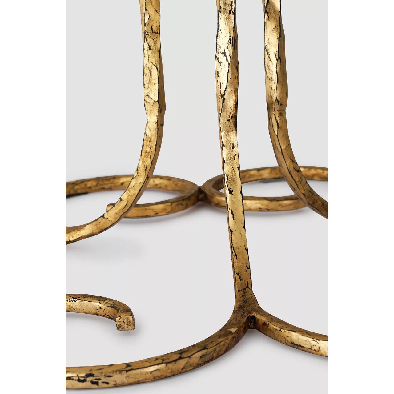 AERIN Shae 64.5 inch 15 watt Gilded Iron Sculpted Floor Lamp Portable Light in Linen Scallop