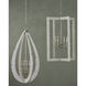 Arietta 4 Light 22 inch Contemporary Silver Leaf Chandelier Ceiling Light