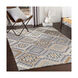Rain 96 X 96 inch Charcoal/Medium Gray/Light Gray/Brown/Tan/Mustard Handmade Rug, Round