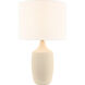 Richard June Sayer 22.28 inch 60 watt Ivory Stoneware Table Lamp Portable Light