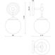 Alora Mood Fiore 1 Light 6 inch Matte Black Bath Vanity Light Wall Light