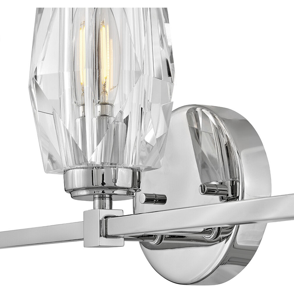 Ana 3 Light 23.5 inch Polished Nickel Bath Light Wall Light