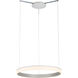 Halo 32 inch Chrome Pendant Ceiling Light