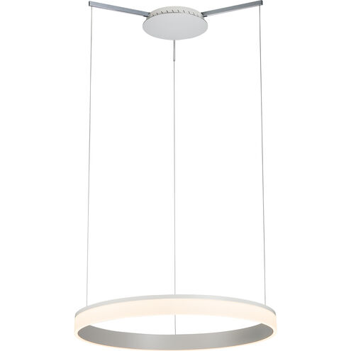 Halo 32 inch Chrome Pendant Ceiling Light