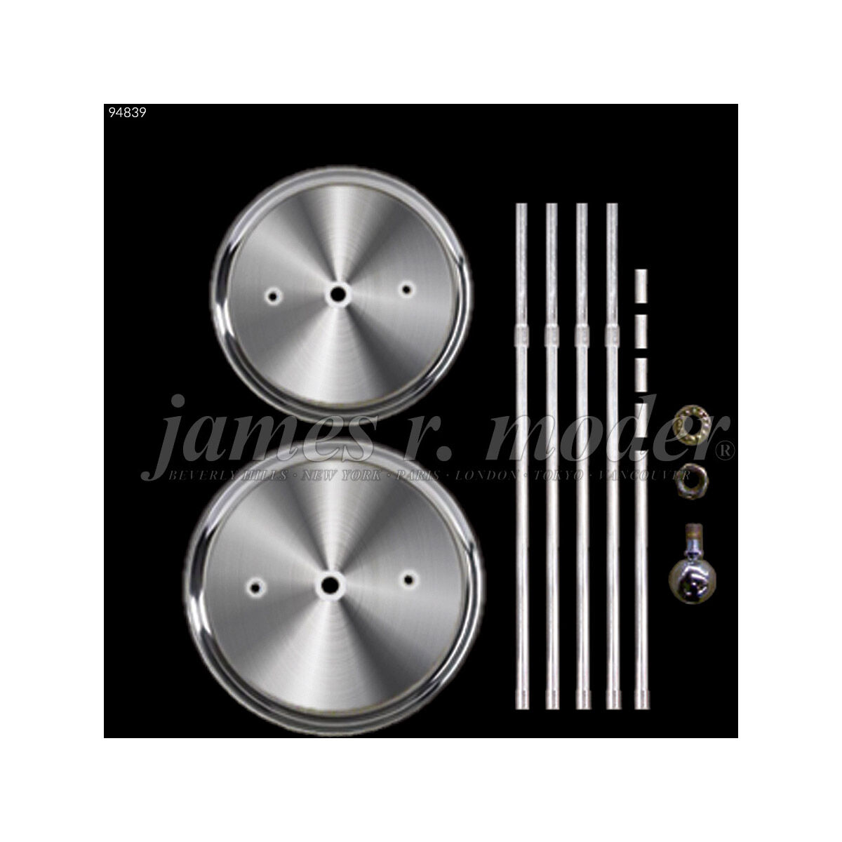 Tekno Mini 54 inch Silver Crystal Chandelier Ceiling Light