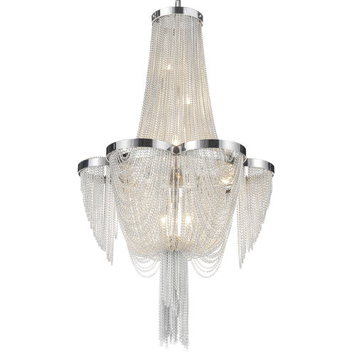 Taylor 7 Light 14 inch Chrome Down Chandelier Ceiling Light