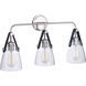 Gallery Hagen 3 Light 26 inch Polished Nickel Vanity Light Wall Light