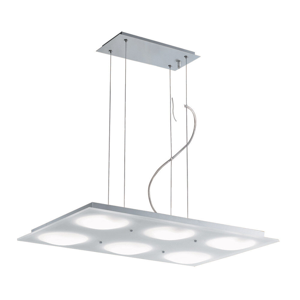 Signature 6 Light 16.5 inch Satin Aluminum Pendant Ceiling Light