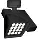 120v Track System 16 Light 120V Black LEDme Directional Ceiling Light in 4000K, 12 Degrees, L Track