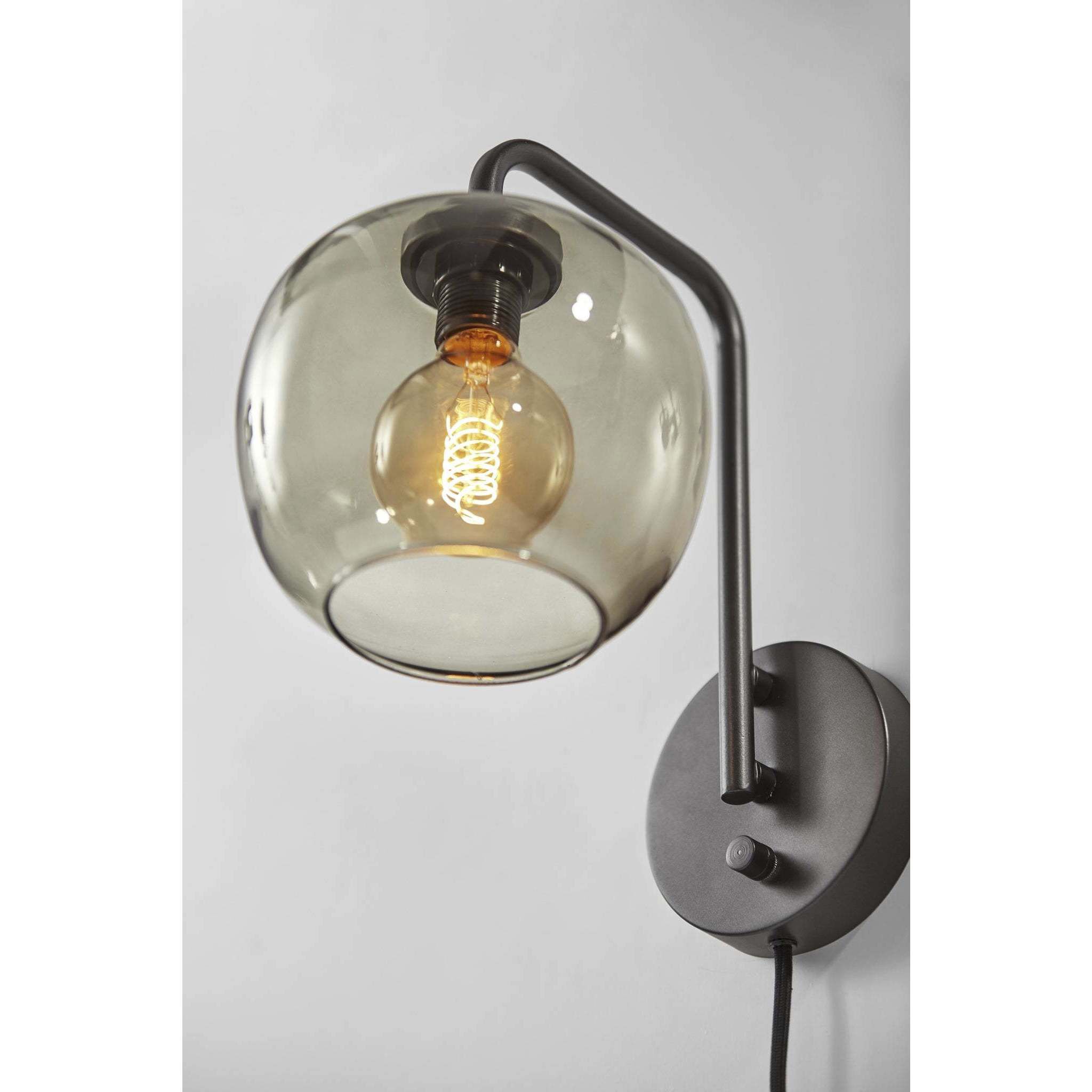 Ashton 1 Light 8 inch Matte Black Wall Lamp Wall Light