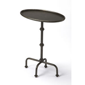 Industrial Chic Kira Metal 26 X 20 inch Metalworks Accent Table, Pedestal