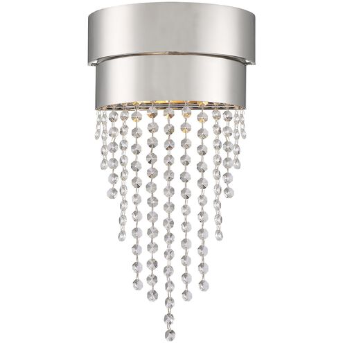 Clarksen 2 Light 9 inch Polished Nickel Sconce Wall Light