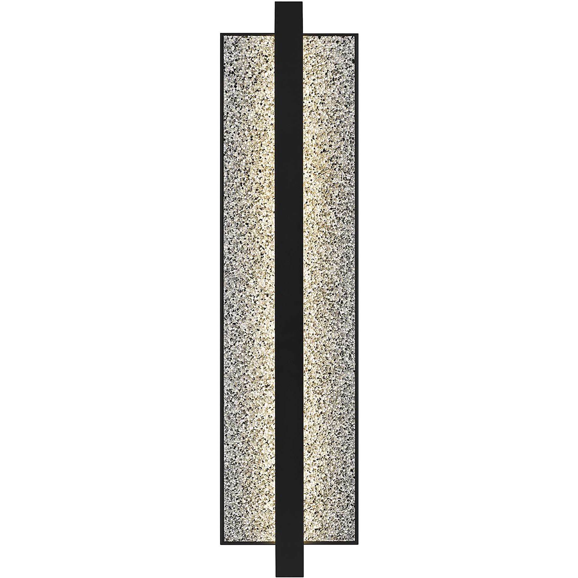 Seafoam LED 32 inch Sand Black Outdoor Wall Sconce