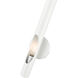 Acra 1 Light 5 inch Shiny White ADA ADA Single Sconce Wall Light