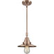 Franklin Restoration Railroad LED 8 inch Antique Copper Mini Pendant Ceiling Light