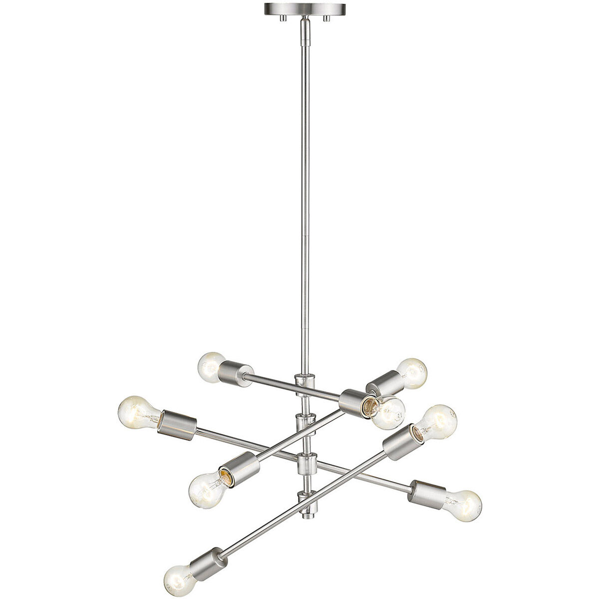 Calix 8 Light 23 inch Satin Nickel Pendant Ceiling Light