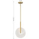 Ainslie LED 12 inch Warm Brass Pendant Ceiling Light
