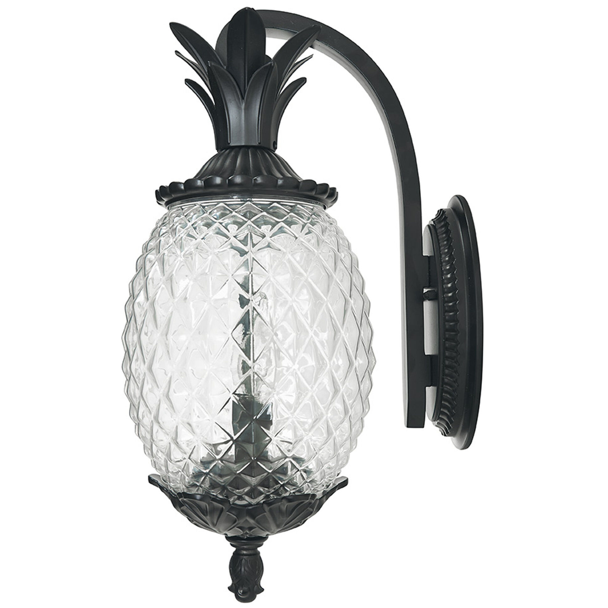 Lanai 2 Light 18 inch Matte Black Exterior Wall Mount