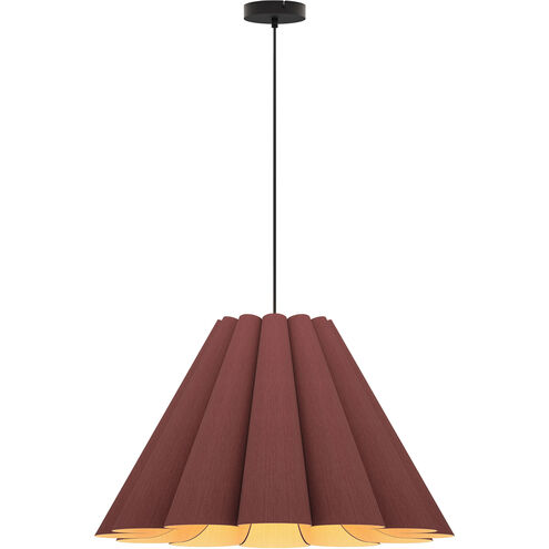 Lora 27.5 inch Violet Pendant Ceiling Light in Violet/Ash, 28 in, WEP Collection