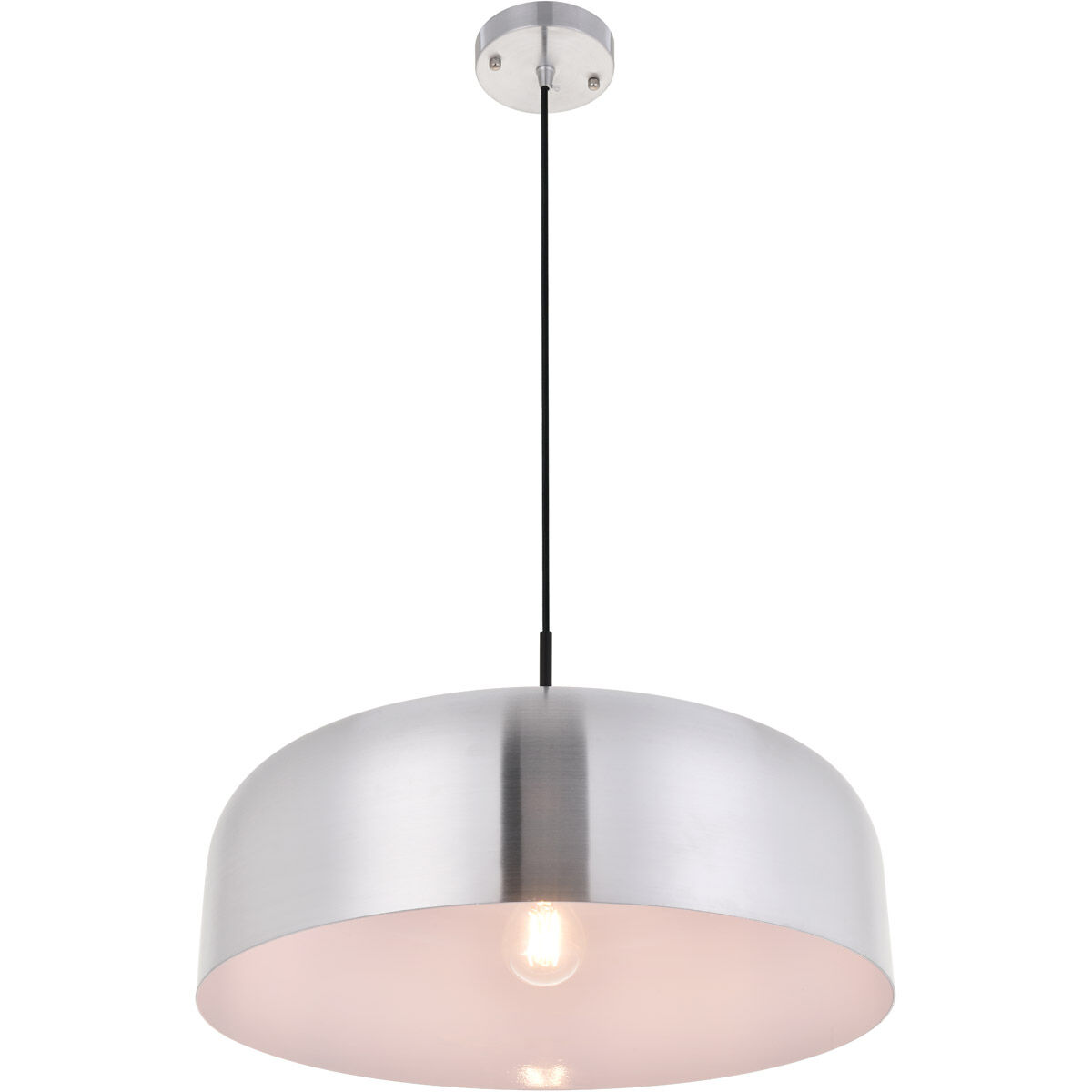 Etude 1 Light 19.3 inch Brushed Nickel Pendant Ceiling Light in Burnished Nickel