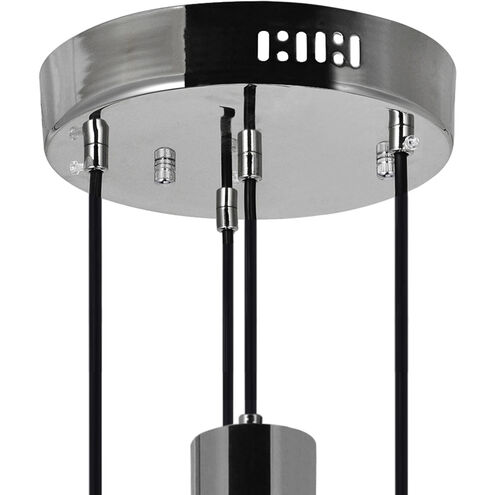 Chime LED 8 inch Polished Nickel Multi Point Pendant Ceiling Light