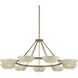 Alturas 9 Light 55 inch Patina Brass and Soft Sand Chandelier Ceiling Light