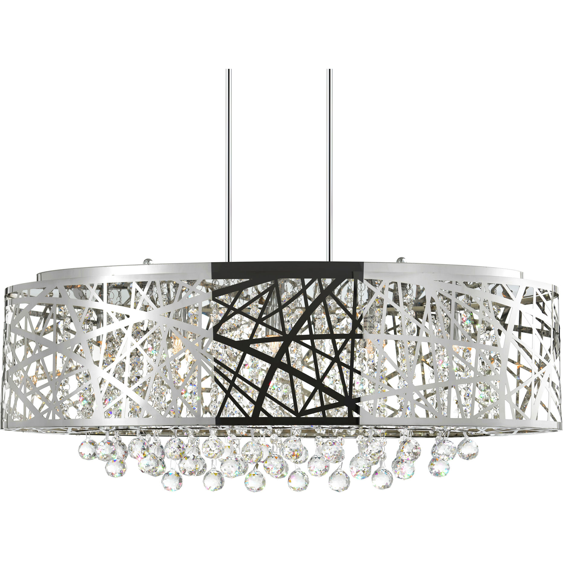 Eternity 8 Light 32 inch Chrome Island/Pool Table Light Ceiling Light