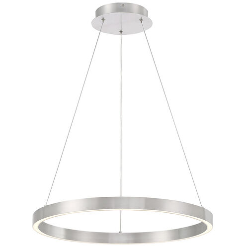Lunar 23.5 inch Brushed Nickel Pendant Ceiling Light