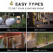 Coastal Elements Republic LED 17 inch Black Outdoor Pier Mount Lantern, Estate Series