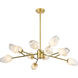 Canada 12 Light 39 inch Gold Chandelier Ceiling Light