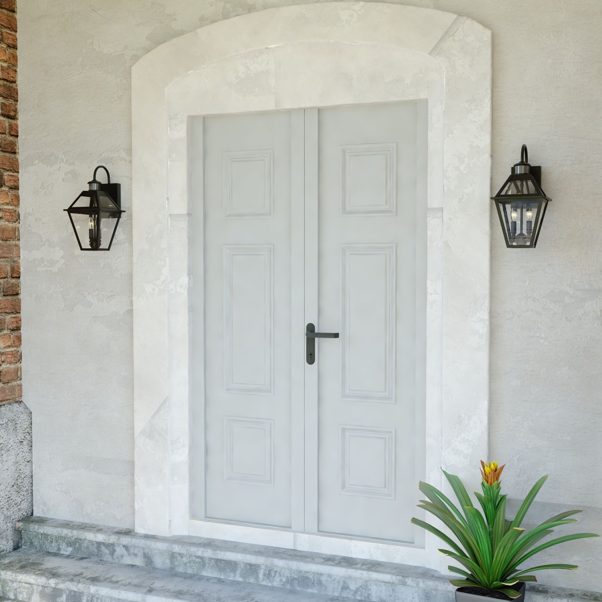 Nottingham Textured Black Outdoor Motion Sensor in 2