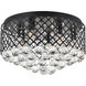 Tully 6 Light 18 inch Matte Black Flush Mount Ceiling Light