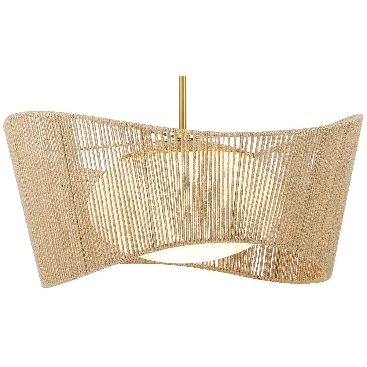 Key Largo 1 Light 22 inch Soft Brass Pendant Ceiling Light