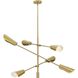 Cornett LED 44.12 inch Brushed Gold Chandelier Ceiling Light